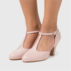 Pink Size 6 Mary Jane T-Strap Round Toe Heels